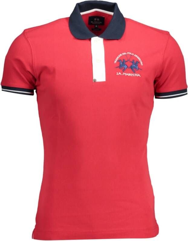LA MARTINA Polo Shirt Rood Heren