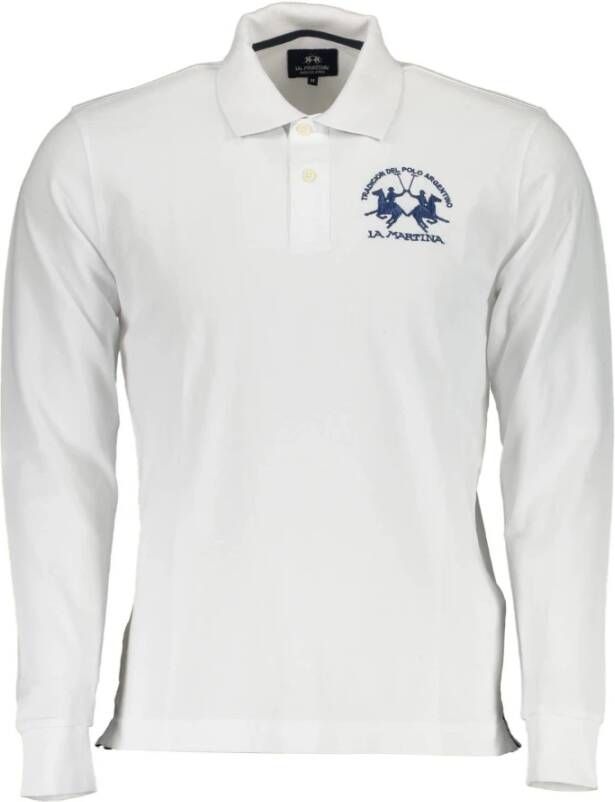 LA MARTINA Klassieke Polo Shirt met Lange Mouwen White Heren
