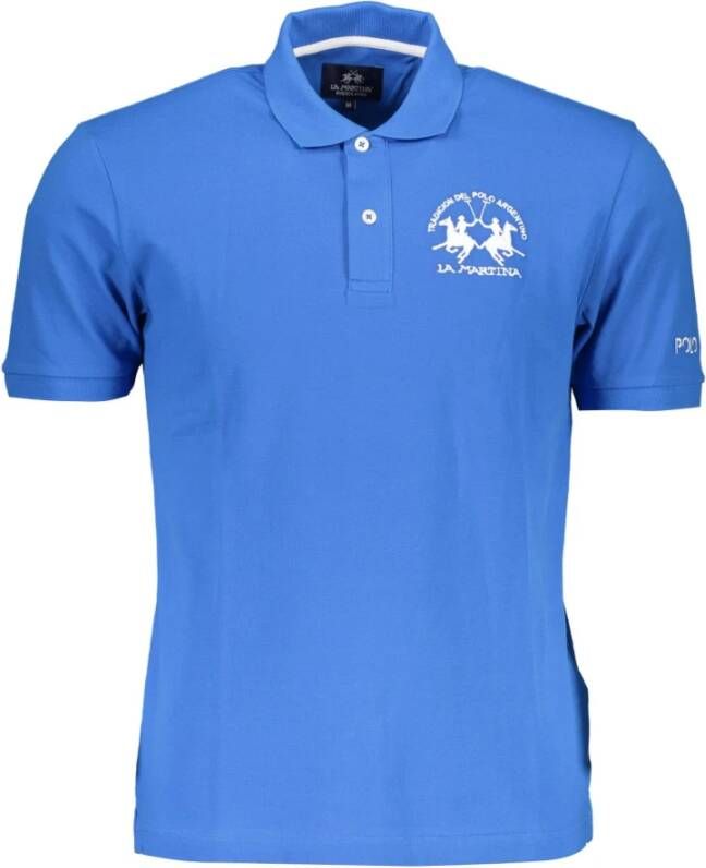 LA MARTINA Polo Shirts Blauw Heren