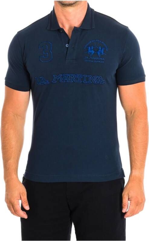 LA MARTINA Polo Shirts Blauw Heren