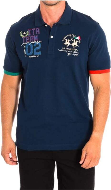 LA MARTINA Polo Shirts Blauw Heren