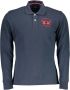 LA MARTINA Elegante Polo met Lange Mouwen en Contrasterende Details Blue Heren - Thumbnail 1