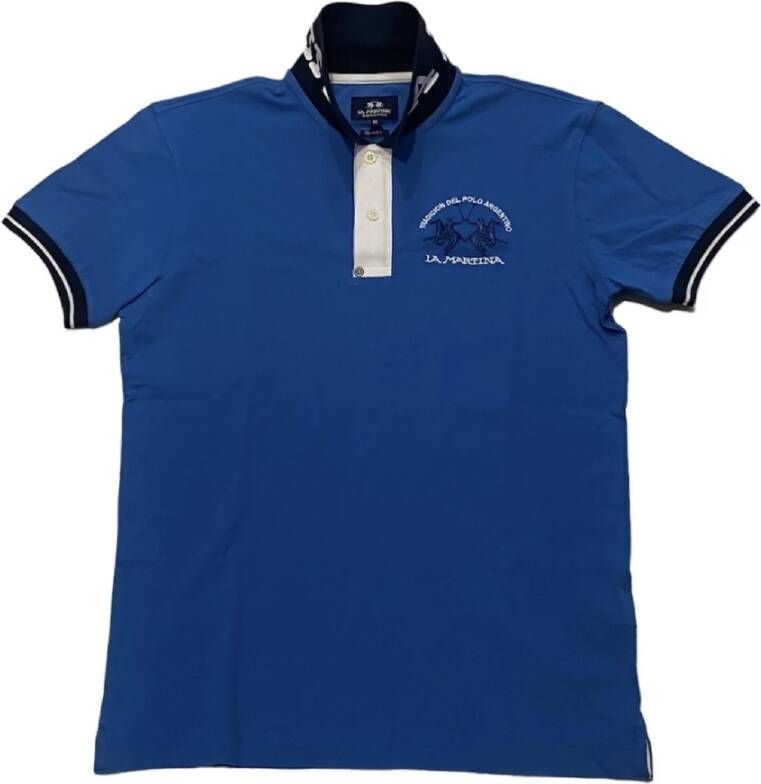 LA MARTINA Polo Shirts Blauw Heren