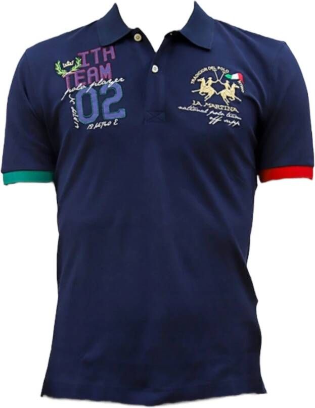 LA MARTINA Polo Shirts Blauw Heren