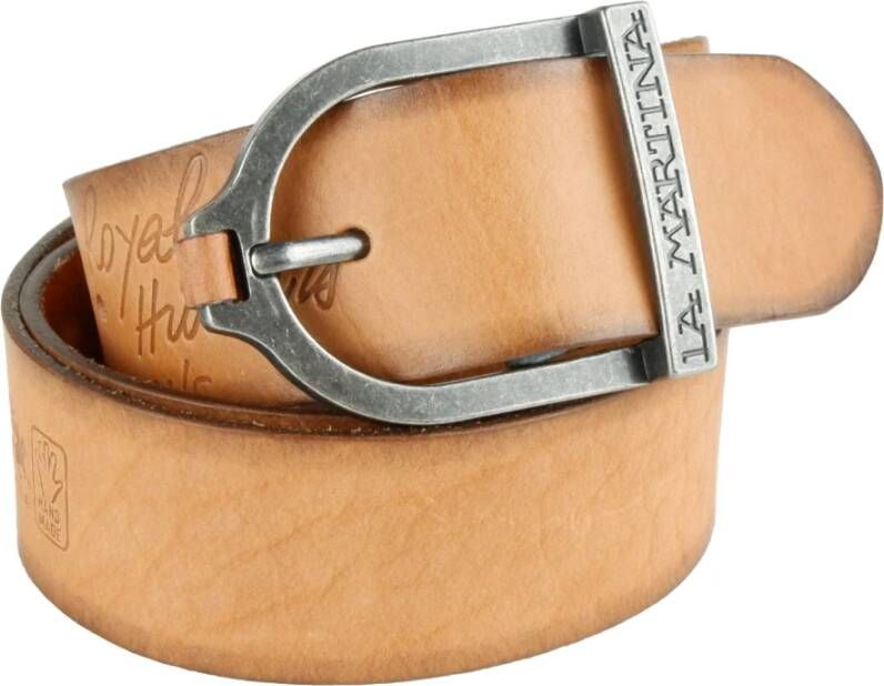LA MARTINA Bruin Vera Leren Riem Brown Heren