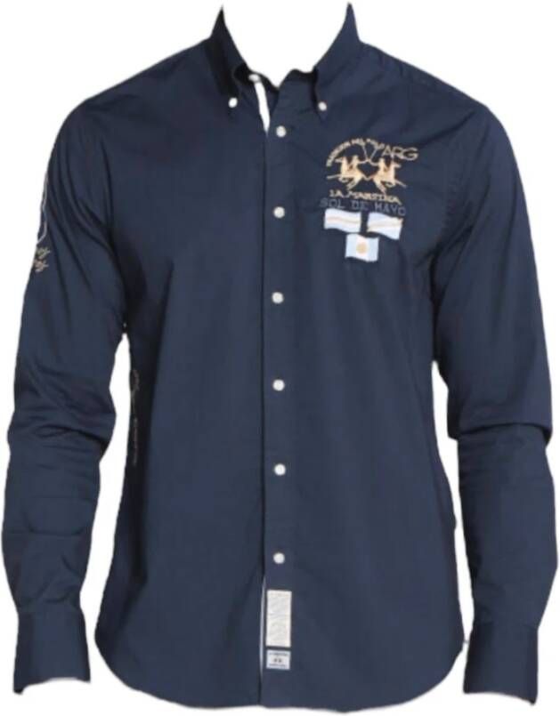 LA MARTINA Overhemd Blauw Heren
