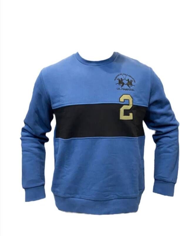 LA MARTINA Sweatshirt Hoodies Blauw Heren