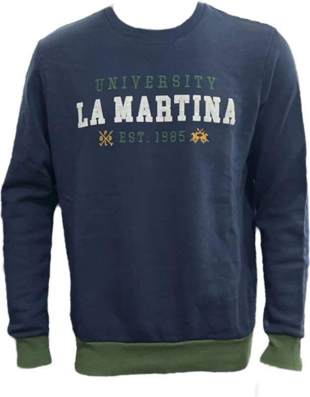 LA MARTINA Sweatshirt Hoodies Blauw Heren