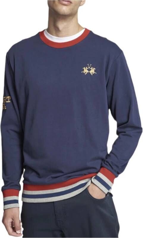 LA MARTINA Sweatshirts Hoodies Blauw Heren