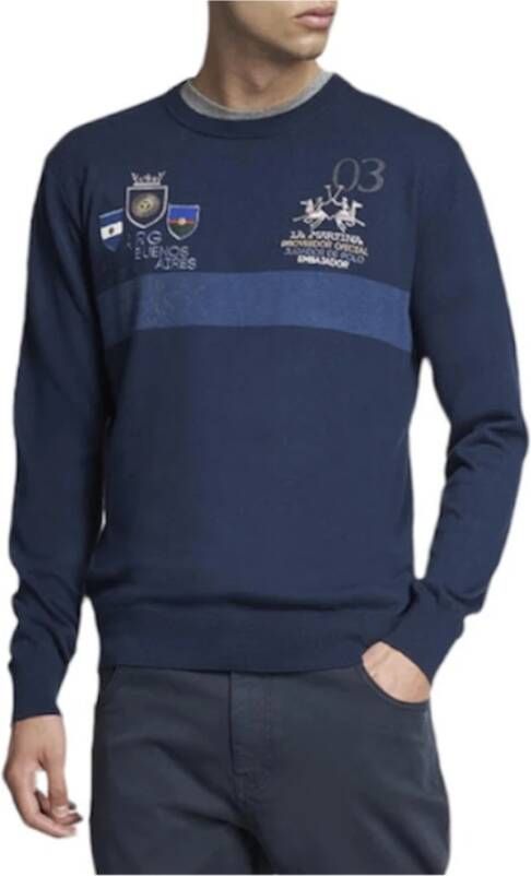 LA MARTINA Sweatshirts Hoodies Blauw Heren