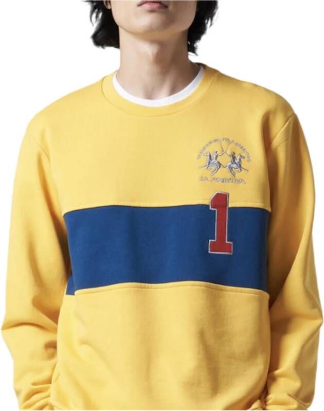 LA MARTINA Sweatshirts Hoodies Geel Heren