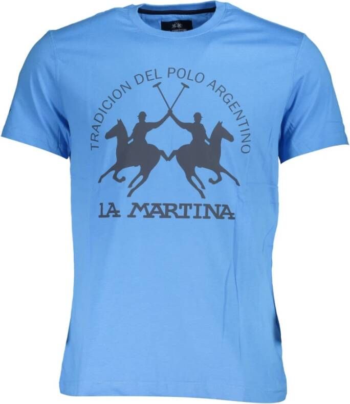 LA MARTINA T-Shirts Blauw Heren