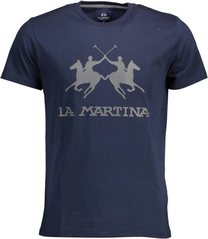 LA MARTINA T-Shirts Blauw Heren