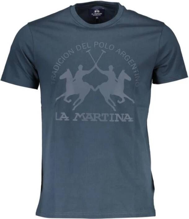 LA MARTINA T-shirts Blauw Heren