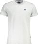 LA MARTINA Rode Katoenen T-Shirt Korte Mouwen Regular Fit Ronde Hals Print Logo Red Heren - Thumbnail 1