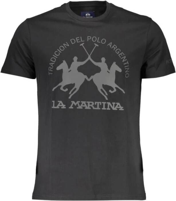LA MARTINA T-shirts Zwart Heren