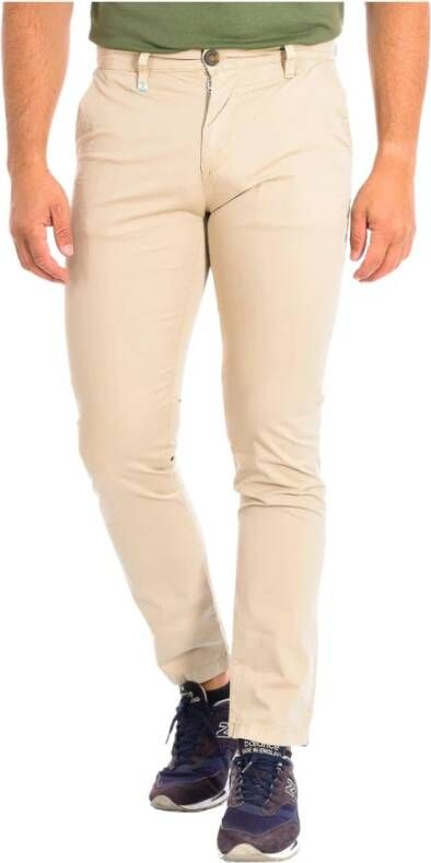 LA MARTINA Witte broek met rechte snit Beige Heren