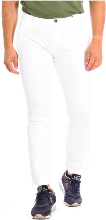 LA MARTINA Witte broek met rechte pijpen White Heren