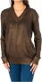 LA MARTINA Lange Mouw Jersey met Metalen Logo Brown Dames - Thumbnail 1