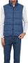LA MARTINA Blauwe Mouwloze Jas met Contrasterende Details Blauw Heren - Thumbnail 2
