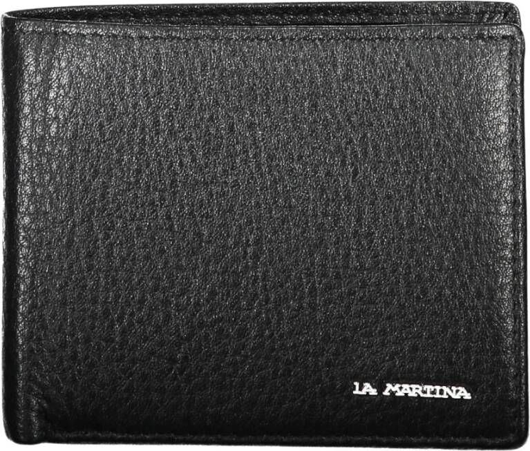 LA MARTINA Portemonnee Lederen portemonnee met dubbel compartiment en logodetail