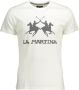 LA MARTINA Wit Katoenen T-Shirt Korte Mouw Regular Fit Ronde Hals Print Logo White Heren - Thumbnail 1