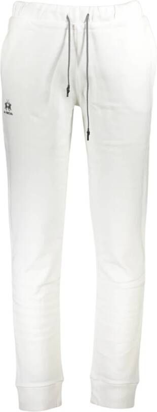 LA MARTINA Sportieve witte herenbroek met elastische taille White Heren
