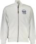 LA MARTINA Heren Sweatshirt met Rits Wit Geborduurd Logo White Heren - Thumbnail 1