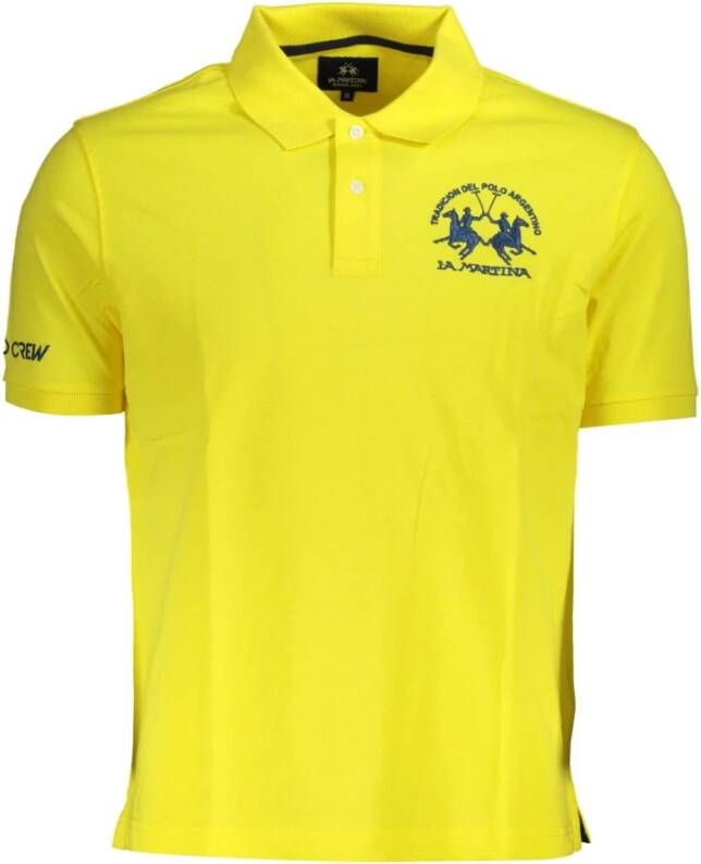 LA MARTINA Yellow Polo Shirt Geel Heren