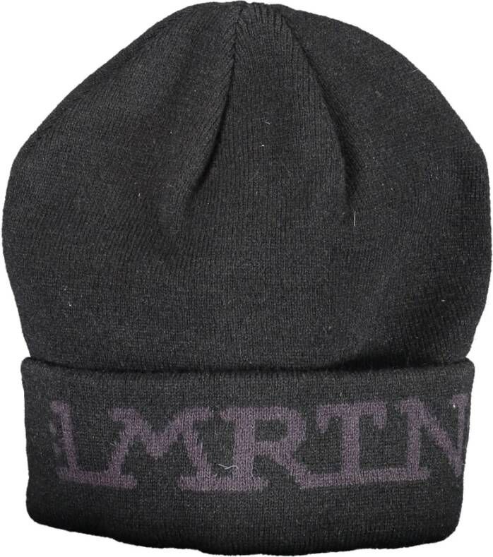 LA MARTINA Stijlvol Geborduurde Pet in Tijdloos Zwart Black Unisex