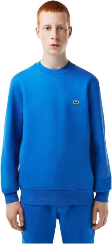 Lacoste Heren Blauwe Basic Sweater Warm. Duurzaam. Tijdloos. Blauw Heren