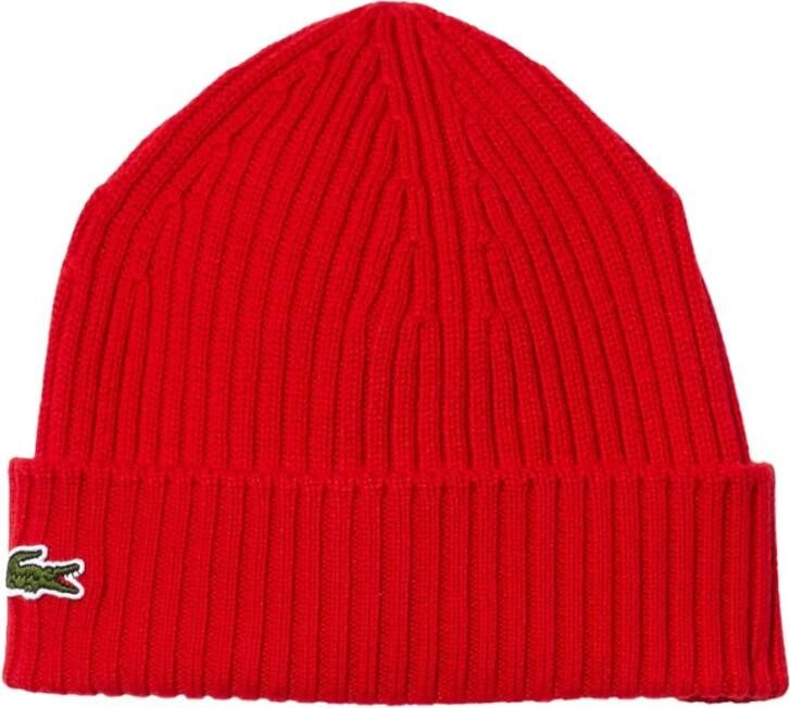 Lacoste Beanie met logostitching