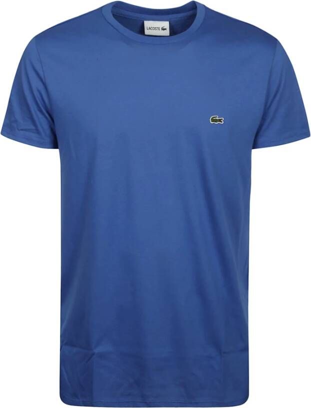 Lacoste Casual Heren T-Shirt met Iconisch Logo Blauw Heren