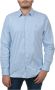Lacoste Heldere Blauwe Gestreepte Overhemd Blue Heren - Thumbnail 1