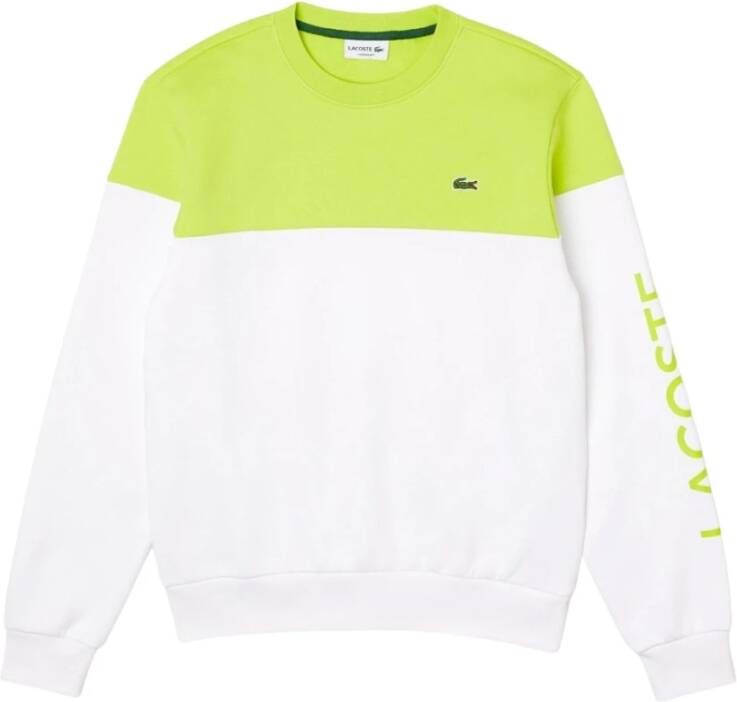 Lacoste Color Block Lima Heren Sweatshirt Wit Heren