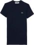 Lacoste Dames Katoenen T-Shirt Tf5538 Blauw Dames - Thumbnail 1