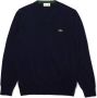Lacoste Eco-vriendelijke katoenen V-hals trui met geribbelde afwerking Blue Heren - Thumbnail 1