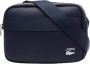 Lacoste Essentiële Leren Heuptas Blauw Heren - Thumbnail 1