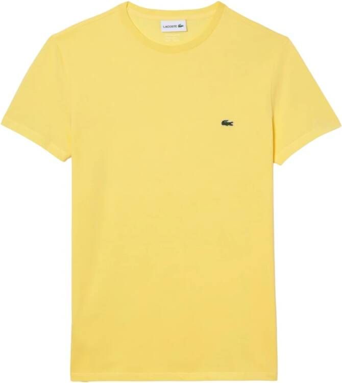 Lacoste Gele Heren T-shirts en Polos Collectie Geel Heren