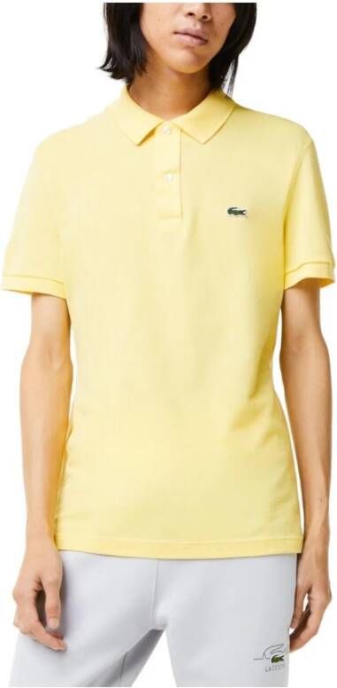 Lacoste Gele Slim Fit Polo Shirt Geel Heren