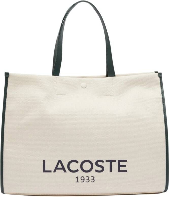 Lacoste Heritage Canvas Tote Bag Nu4342Td White Dames