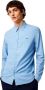 Lacoste Heren Slim Fit Casual Overhemd Blauw Heren - Thumbnail 1