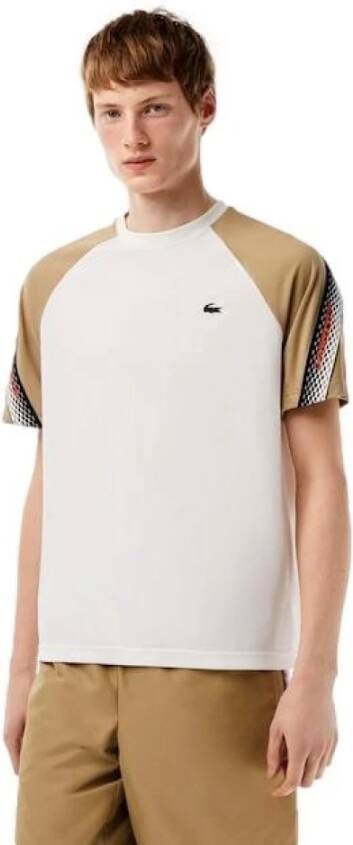 Lacoste Heren Sport T-Shirt Th5196 Wit Heren