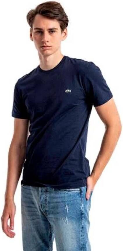 Lacoste Short Sleeved Crew Neck T-shirts Kleding marine maat: M beschikbare maaten:S M - Foto 14
