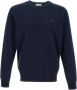 Lacoste Iconisch Krokodil Logo Crew Neck Sweatshirt Blue Heren - Thumbnail 3
