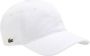 Lacoste Twill Cap Hat Stylish Fashion White - Thumbnail 1
