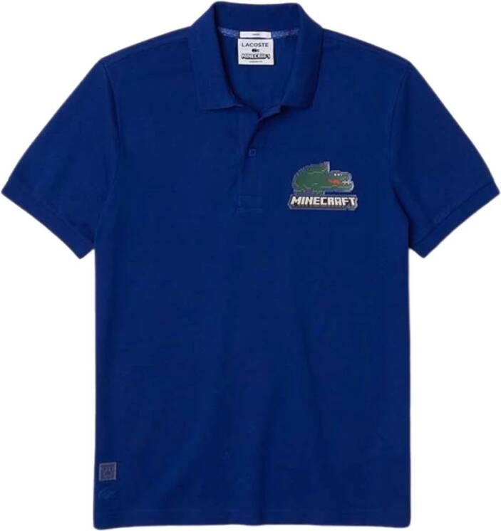 Lacoste Katoenen Polo T-Shirt Stijl ID: Ph5026-00-Bdm Blauw Heren