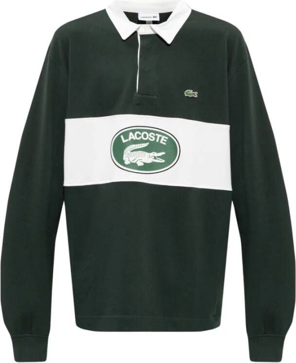Lacoste Katoenen poloshirt Groen Heren