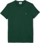 Lacoste Katoenen T-shirt met Logo Patch Groen Green Heren - Thumbnail 1