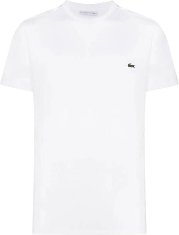 Lacoste Witte T-shirts en Polos met geborduurd logo White Heren - Foto 12